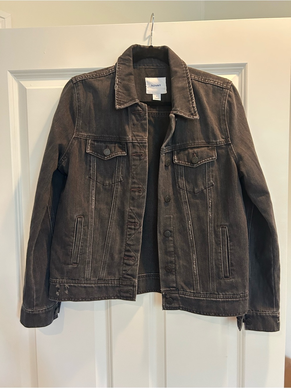 Old Navy Charcoal Gray Denim Jacket